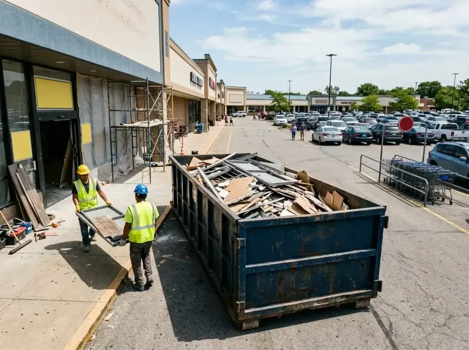 retail-store-renovation-debris-003 — frequently asked questions, Roll-off Dumpster Rentals in Alabama